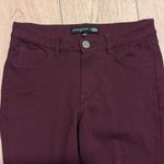 One 5 One  Deep Wine Burgundy Skinny Pants Womens 8 Career Wear Casual Stretchy Photo 1