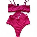 Lulus hot pink y2k cutout bodysuit Photo 1