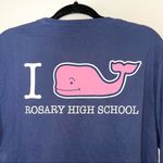 Vineyard Vines 100% Cotton Navy Blue Rosary High School Long Sleeve Tee Photo 7