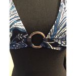New NWT Lauren Ralph Lauren Size 10 Navy Bling Bikini Top Swim Blue Photo 2