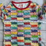 Marvel  Pajama Long Sleeve Top and Pants Set - Red, Blue, Yellow, Green Logos Photo 4