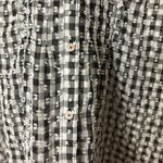 Anthropologie Maeve Black and White Gingham Blouse Photo 6
