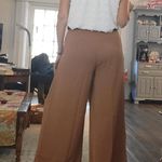 Tronjori Palazzo Pants Trousers M NWT High Waist Casual Wide Leg Tiktok Viral Tan Size M Photo 15