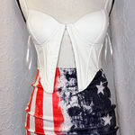 A3 design American Flag Skirt size XS White Photo 0