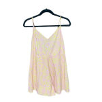 Anthropologie ‎ Lilka Saffron Romper Culottes Tie Back Floral Pink Yellow Small Photo 2