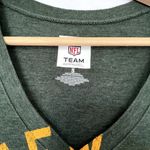 NFL Team Apparel Greenbay Packers women's size small football shirt green v-neck Photo 2
