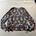 Hang Ten  Womens Navy Print Long Sleeve Top Sun Tee UPF 50+ Protection medium EUC Photo 3