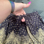 Anthropologie Hei Hei shorts linen blend with elastic back & draping in front M Black Size M Photo 3