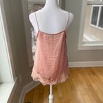 Anthropologie Paper Crane Peach Blush Pink Lace Camisole Tank Top Size Small Photo 2