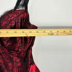 Cacique  Lace Bustier Corset Top 18 20 Red Black Boned Coquette Dark Feminine Photo 5