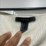 Forever 21  White Distressed Long Sleeve Dress Photo 1