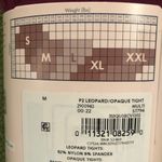 secret treasures 2-pair ;  Leopard & Opaque Tights sz medium Photo 1