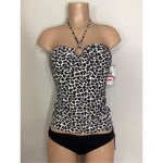 Michael Kors New. animal print tankini set. $159. XS-top/S-bottom Photo 2