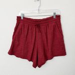 Aerie [] Red Endless Summer Shorts Summer Burgundy Lounge Sweatshorts Sz Medium M Photo 1