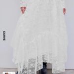 Cider  mid rise asymmetrical white lace skirt Photo 1