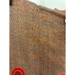 Pashmina  Silk Cashmere Red Blue Metallic Gold Peacock Wrap Scarf Photo 4