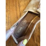 Toms Kelli Flats Women Leather Shoes sz 9.5 Slip on Minimalist fashion tan Photo 8