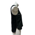 EXPRESS  Women's Black Faux Leather Sleeveless Tank Top Size S Petites Photo 4