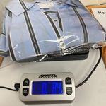 J.Jill Side Button Stepped Hem Tunic Shirt Women XL Blue Striped Coastal Grandma Photo 9