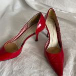 Anne Klein red pointy toe patent leather heels Photo 0