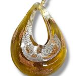 Free People Get Lost Cord Pendant Necklace Brown Gold NEW Bohemian Choker Photo 3