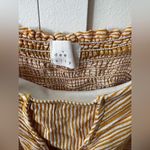 Dee Elly Women’s Striped Crop Top Sleeveless Shirt Blouse Size M Photo 1