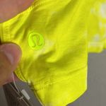 Lululemon  All Yours Crop Tank Tie Dye size 4 in highlighter yellow Photo 5