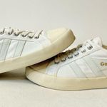 Gola Women’s Vegan Gola Classics Coaster Off White/Off White/Gold Size 7 White Photo 7