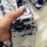 Altar'd State Blue and White Ruffled 3/4 Sleeve Blouse/Dress/swim suit cover-up Photo 7