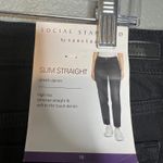 Social Standard Sanctuary High Rise Slim Straight Jeans Sz 16 Black Stretch NWT‎ Photo 5