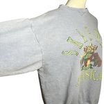 Vintage Skagway Alaska Tattered Graphic Cotton Crewneck Grunge Sweatshirt Large Blue Photo 3