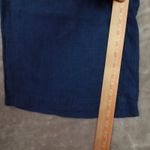 J. Jill Love Linen Blue Wide Leg Cropped Pants Women's Large NWT Beach Boho Photo 2