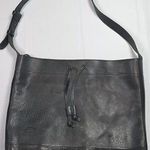 Lucky Brand Pebbled Leather Tote Shoulder Bag Gray Unlined 14x12x6" Photo 0