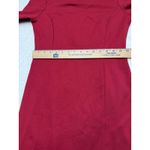 J. McLaughlin  Size S 3/4 Bell Sleeve KEATON Crew Neck Holiday Red Dress Photo 7