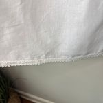 Lungo L'Arno Made In Italy 100% Linen Small Long Sleeve Lace Top Blouse Pintuck White Photo 4