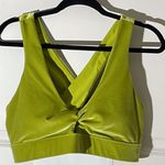 Fabletics Oasis Velour Chartreuse Twist Bra XL Photo 2