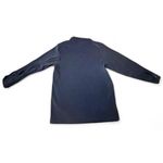 Merona Women's Dark‎ Blue Velour Button-Up Overshirt Y2K Luxe Minimalist Cozy Core Photo 1