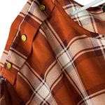 New Glory  Rust and White Plaid Blouse Photo 2