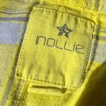 Nollie y2k Vibrant Yellow Plaid 100% Cotton Shirt with Tie Waist Skater Photo 7