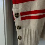 Marled cozy sweater size XL w/stripes & side detail. Wide sleeves. Priced 2 sell Red Photo 4