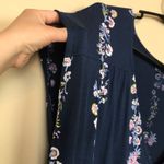 Lucky Brand  Women’s Boho Floral Print V-Neck Short Sleeve Ruffle Hem Mini Dress Photo 3