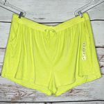 Old Navy  NEW 4X Neon Green Drawstring Waistband Pull On Terry Knit Lounge Shorts Photo 0