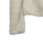 ZARA  Womens cream Long Sleeve‎ Faux Fur Pullover Sweater Soft Girl Small Photo 7