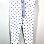 Honeydew Intimates White/Lavender Polka Dot Lounge/Pajama Jogger Pants Size XL White Photo 3