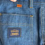 Levi's  Orange Tab Jeans 30x27 Dark Wash Vintage 1970s High Rise Bootcut USA Denim Photo 6