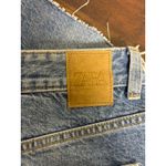 ZARA  High-Rise Distressed Denim Shorts Size 8 | Raw Hem Blue Jean Cutoffs Photo 2