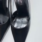 Enzo Angiolini  Eaanara Womens 6M Black Leather Pointed Toe Slingback Heels Chic Photo 3