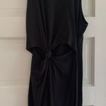 Anna Grace Black Knot Front Dress High Neck  Photo 1