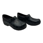 Crocs  Shoes Women 5 Black Gray Leopard Neria Pro II LiteRide Work Clogs Non Slip Photo 2