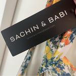 NWT SACHIN & BABI Anastasia Dress Sunshine/Teal Bouquet Midi Floral Dress 2 Green Photo 12